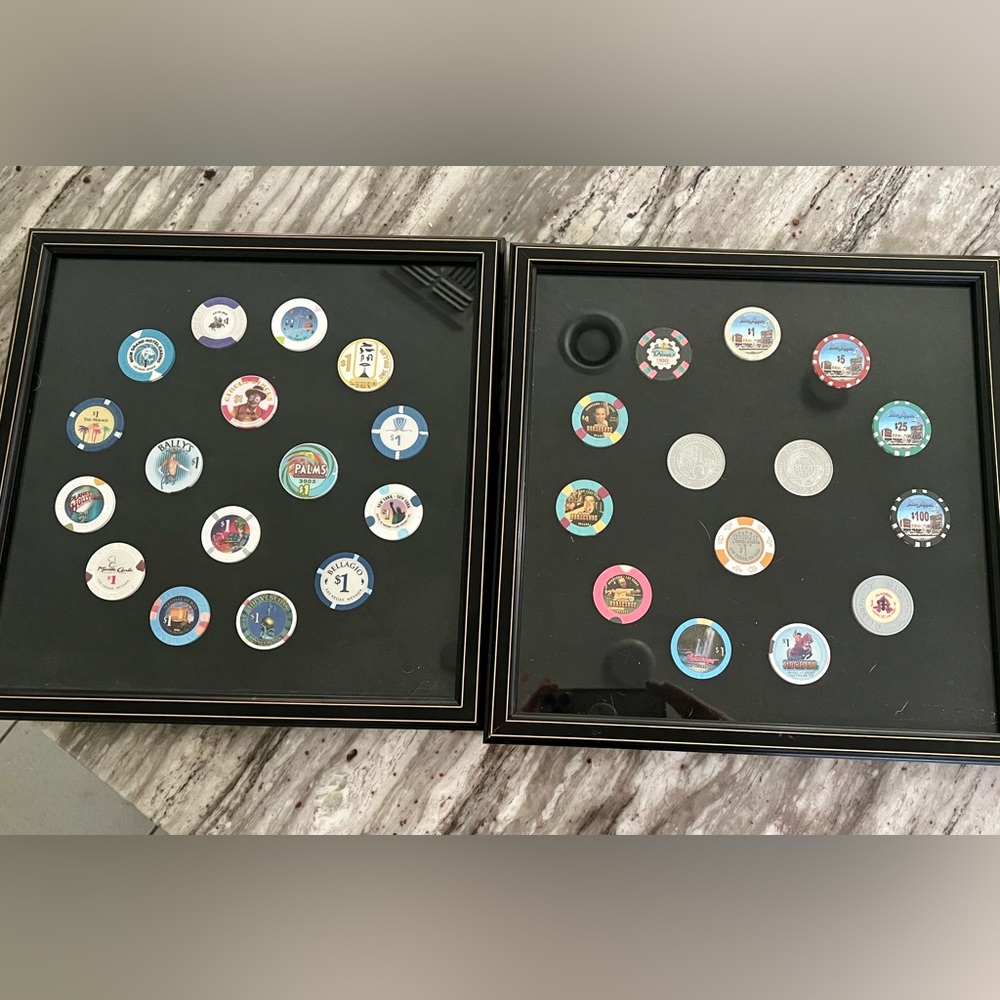 Collectible Las Vegas Casino Chips - 30 total